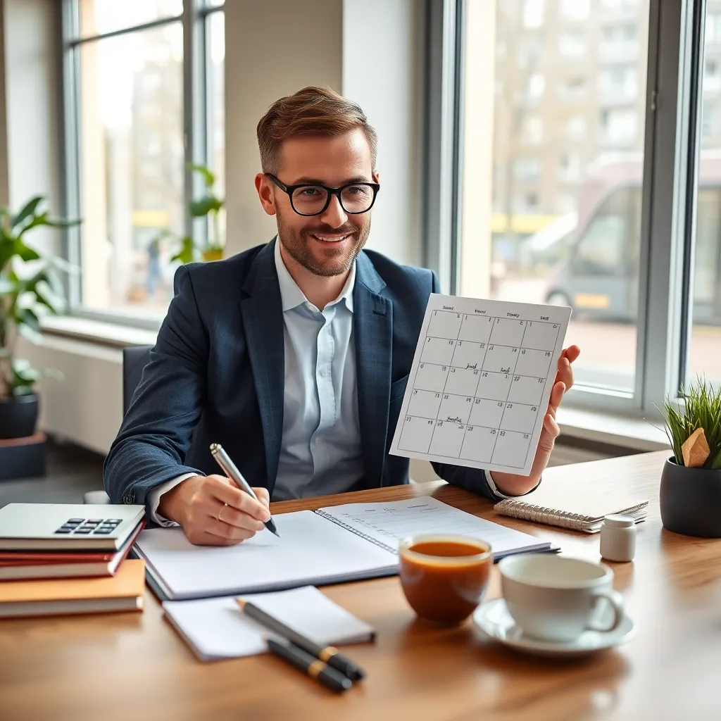 Nederlandse professional die een realistische weekplanning maakt