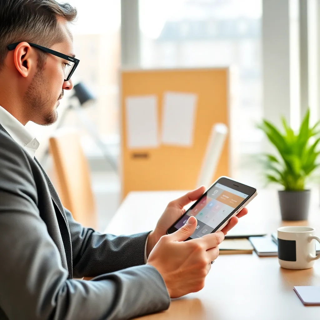 Nederlandse professional met digitale productiviteitstools